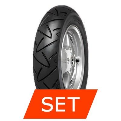 Reifenset Continental ContiTwist für Vespa GTS 300 Super Tech 120/70-12