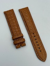 eberhard 20mm chrono 4 cinturino strap pelle leather new nuovo