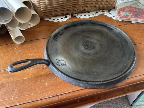 Griswold Cast Iron #10 Logo Griddle-Grandma’s Favorite!! Used Condition -Chipped