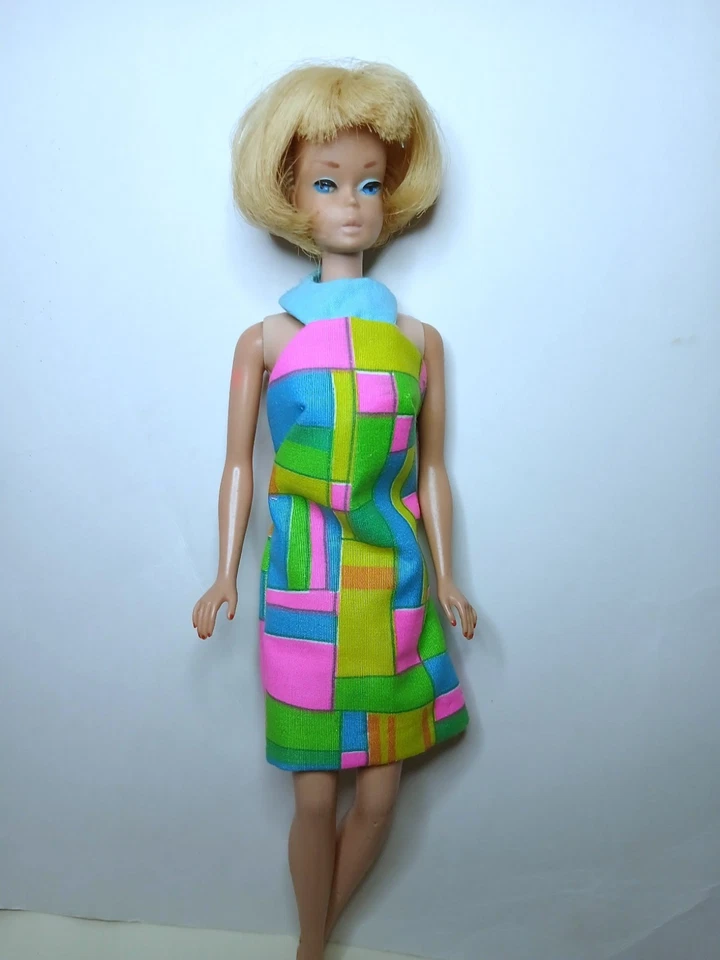 Barbie Partridge High Bright Color Halter Top Dress - Handmade Doll Clothes - Image 4 of 4