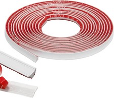 Flexible Trim Caulk Strip Wall Moulding Trim, 1/2 in X10 Ft Peel and Stick Trim