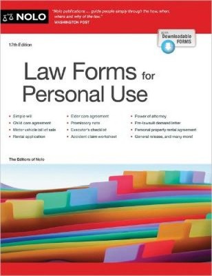 Gesetzesformulare für den persönlichen Gebrauch von Nolo dem Herausgeber, den Herausgebern von Nolo [Taschenbuch]