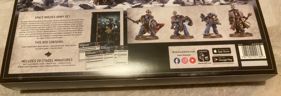 Warhammer 40k Space Wolves Army Set - New. Sealed - Image 3 of 3