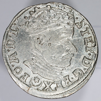 1583 Lithuania Steponas Batoras AR (Silver) 3 Grasis / 3 Grossus