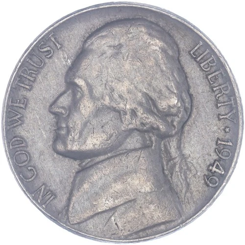1949-P Jefferson Nickel — photo from another recent sale
