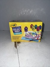 New Sealed Crayola Washable Project Paint 6 Sparkling Glitter Colors Kids Crafts