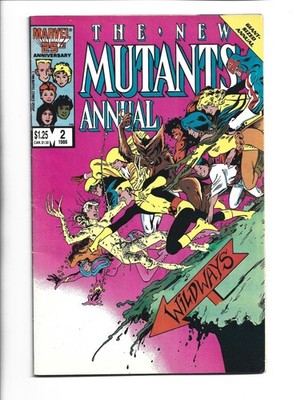 New Mutants Annual #2, VG/FN 5.0, 1st US Appearance Psylocke