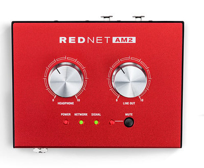 Focusrite Pro REDNET-AM2 Stereo Headphone/Line Out Dante Interface with PoE