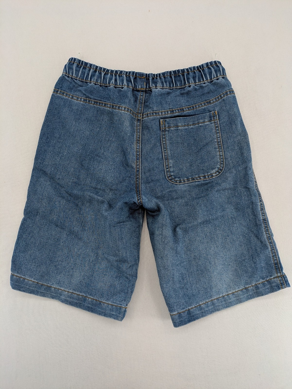 C&A Jungen Jeans Shorts Gr 146 Blau Denim Bermuda Gummibund Sommerhose image 5
