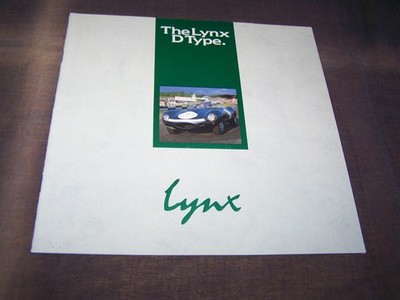 TOPRARITÄT Herrlicher Prospekt Lynx Jaguar D-Type 80er Jahre !!!