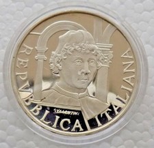 COMMEMORATIVA REPUBBLICA ITALIANA 500 lire 1992 DELLA FRANCESCA  FONDO SPECCHIO