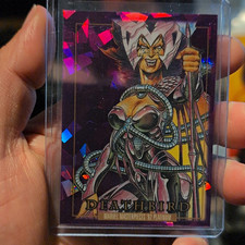 SkyBox 2024 Marvel Masterpieces '92 Platinum Deathbird #73 Purple Crystals