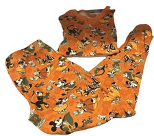 Disney Halloween Mickey Mouse  Friends Pajama PJ  s Set Minnie Daisy Pluto XS
