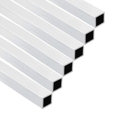 Aluminum Square Tubing,0.39"x0.39"x16" Long 0.04" Wall Thick Square Tube 6pcs