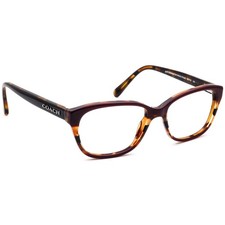 Coach Eyeglasses HC 6103 5478 Oxblood Tortoise Varsity Stripe Cat Eye 52 16 140