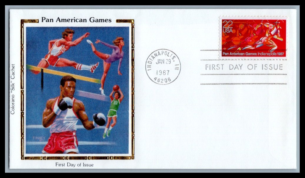 US FDC # 2247 22c Pan American games Colorano 1987, 9p4697 | eBay