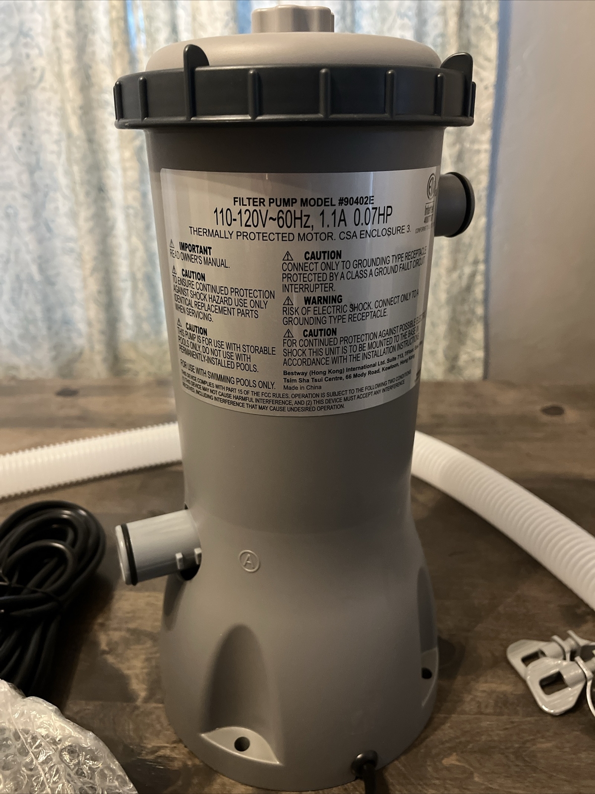 NEW Open Box COLEMAN BESTWAY FLOWCLEAR POOL FILTER PUMP MODEL 90402E