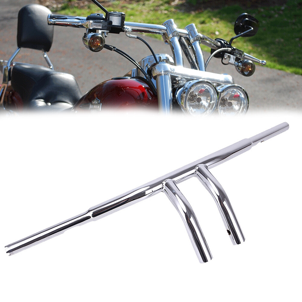 1 1/4" Fat 8" Rise T Bar Handlebar Fit For Harley Dyna Wide Glide Sportster