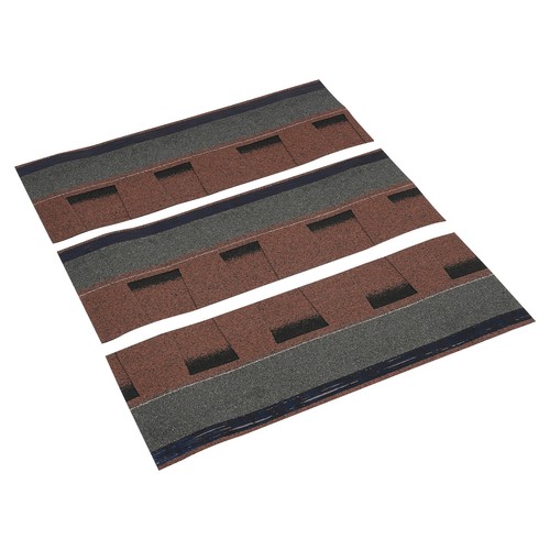 Bardeaux de Toiture, Bardeaux d'Asphalte Tuiles de Toiture, 16Pcs Bardeaux de Toiture en Asphalte - Photo 7/8