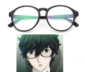 Persona 5 Futaba Sakura Hero Kurusu Akira Anime Glasses Cosplay Prop