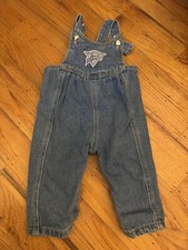 vtg GUESS baby girls denim overalls 6 months USA