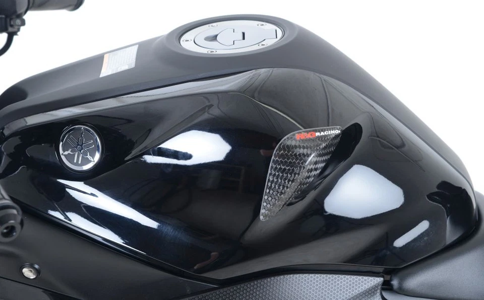 Deslizadores de tanque de fibra de carbono R&G Racing para Yamaha YZF R3 2015-2018 Foto 3 de 4