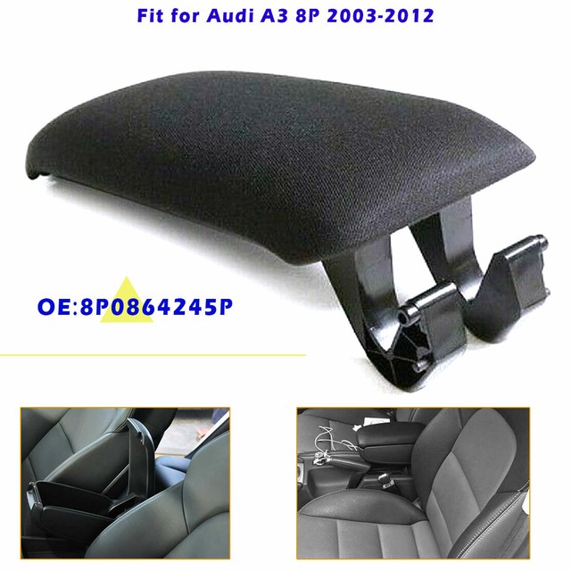 For Audi A3 8P 20032012 Leather Armrest Center Console Lid 8P0864245P Black eBay