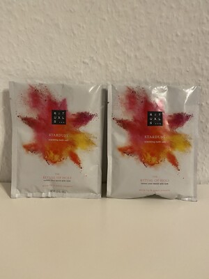 Rituals Stardust Holi 2x Badezusatz Badesalz Crackling Bath Salt Lily Peach