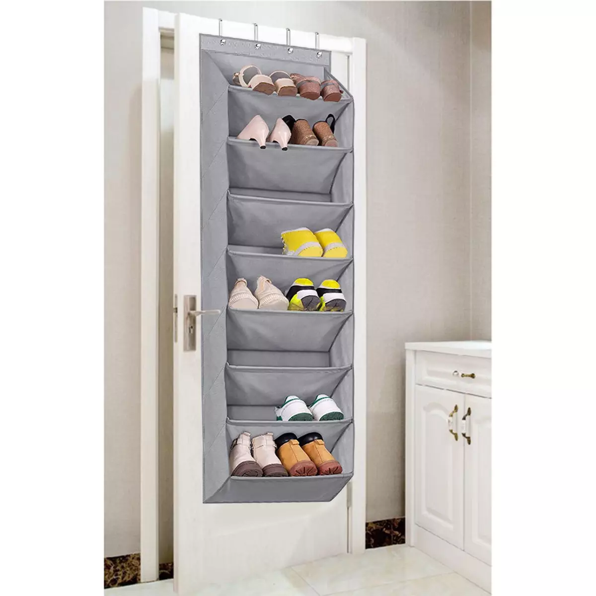 Gray shoe rack sale