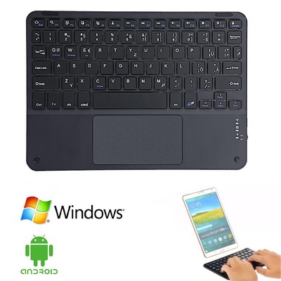 Mini Bluetooth Tastatur Kabellos Wireless Keyboard Touchpad für PC Handy Tablet