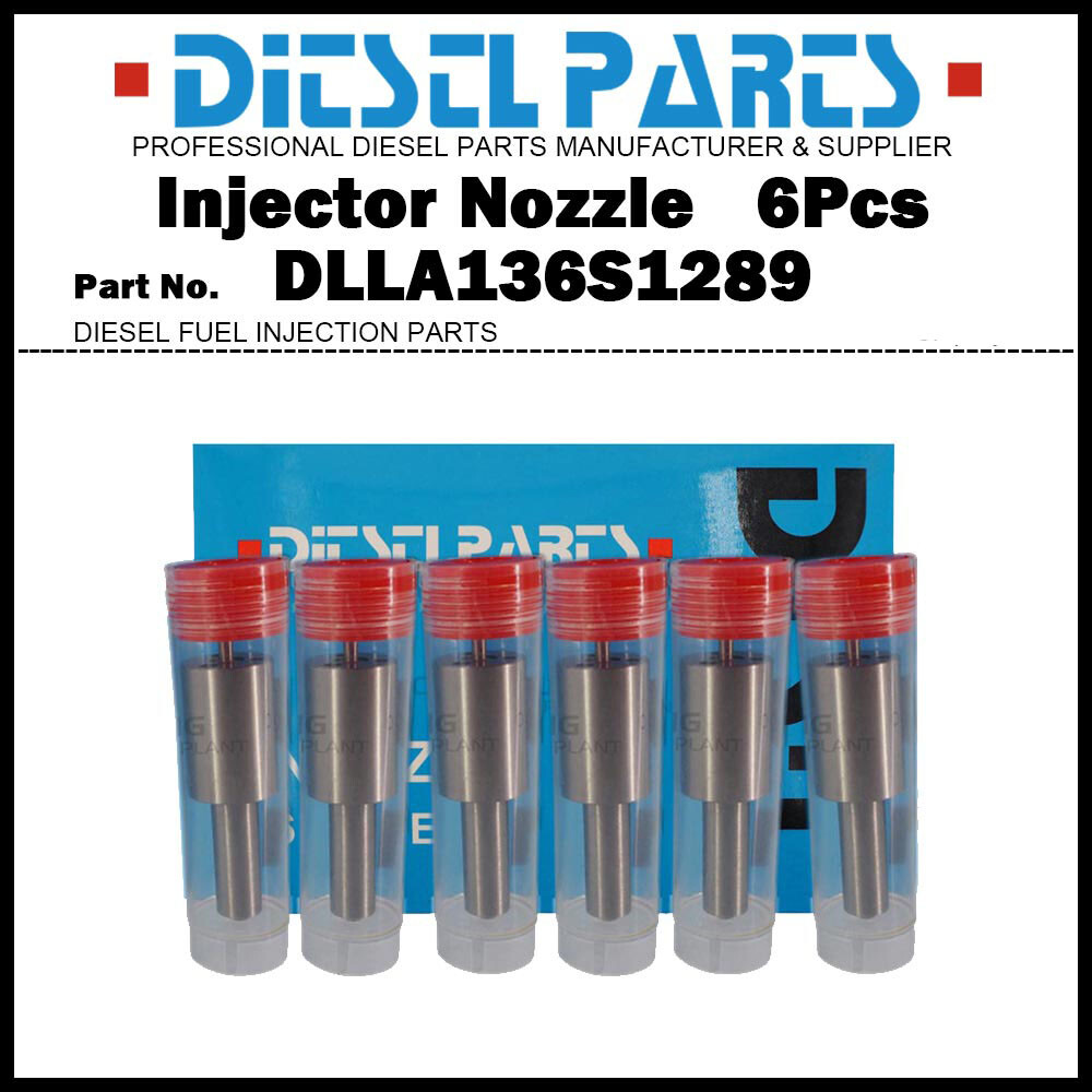 6Pcs Injector Nozzle 0433271627 DLLA136S1289 for DAEWOO BH117
