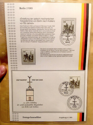 c (2) Deutschland Berlin 1983 - Briefmarke, Umschlag und Ersttagsstempel