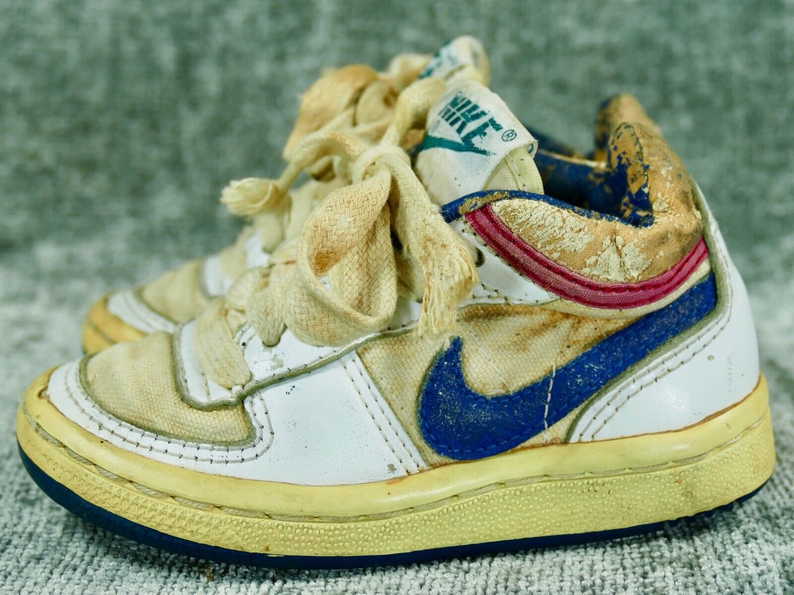 1984 Nike Toddler shoes Sz 8 child og vtg 84 1985 1980s 80s blue challenge  court