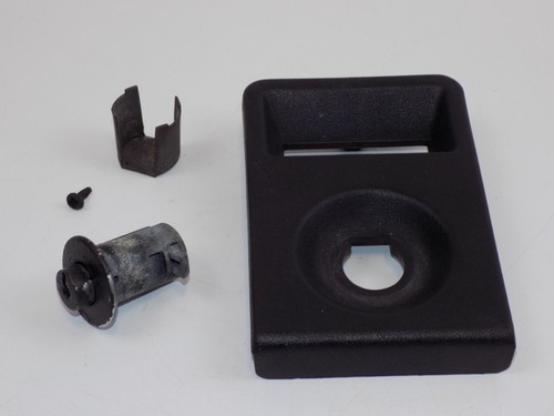 REAR Cargo Cubby Storage Door Lid Lock Trim Set 1986 OEM 1984-1996 C4 Corvette - Picture 3 of 24