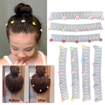 Stretchable Invisible Hair Clips, Girl U Shape Finishing Fixer Comb Headbands ET