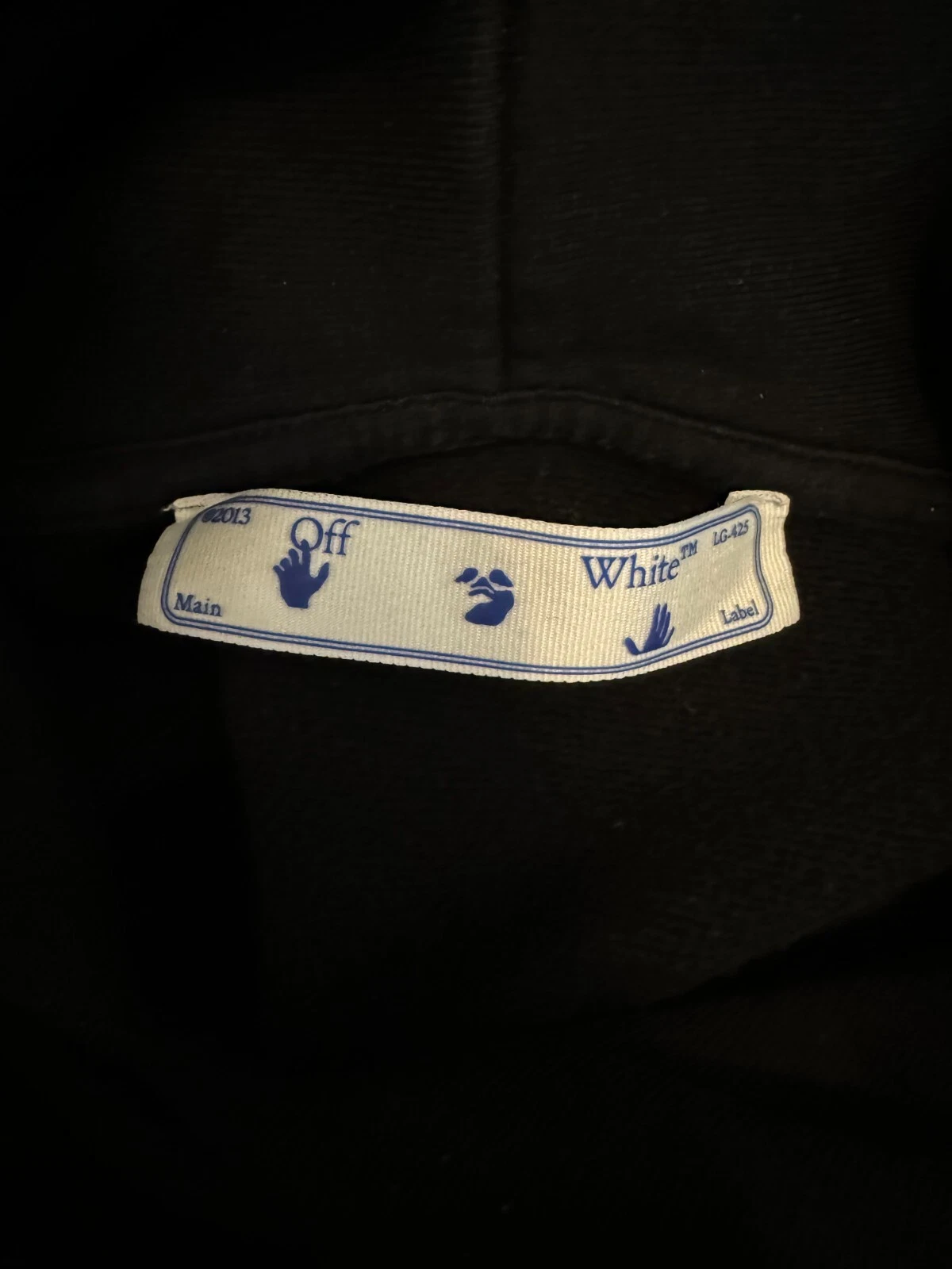 OFF WHITE Felpa con cappuccio Monna Lisa BIANCA SPORCA