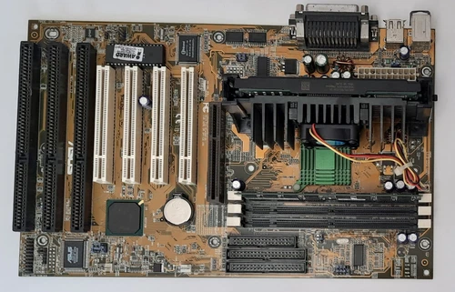 ASUS P2B 1.12 Slot 1 AGP ISA retro Mainboard + Pentium III 500MHz + 128MB RAM