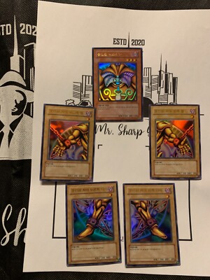 EXODIA, THE FORBIDDEN ONE - COMPLETE - LOB-K120-124 KOREAN Yu-Gi-Oh! CARD ULTRA*