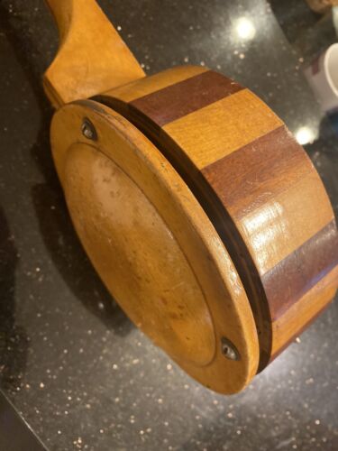 VINTAGE ANTIKE BANJO-UKULELE MIT BLOCKRAND - UNBEKANNTES ALTER und FIRMA - Bild 4 von 15