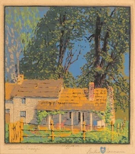 Gustave Baumann : Arroyo Chamisa : 1927 : Archival Quality Art Print