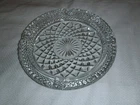 Vintage Anchor Hocking Wexford Ashtray Large 8.5 in Clear Diamond Glass