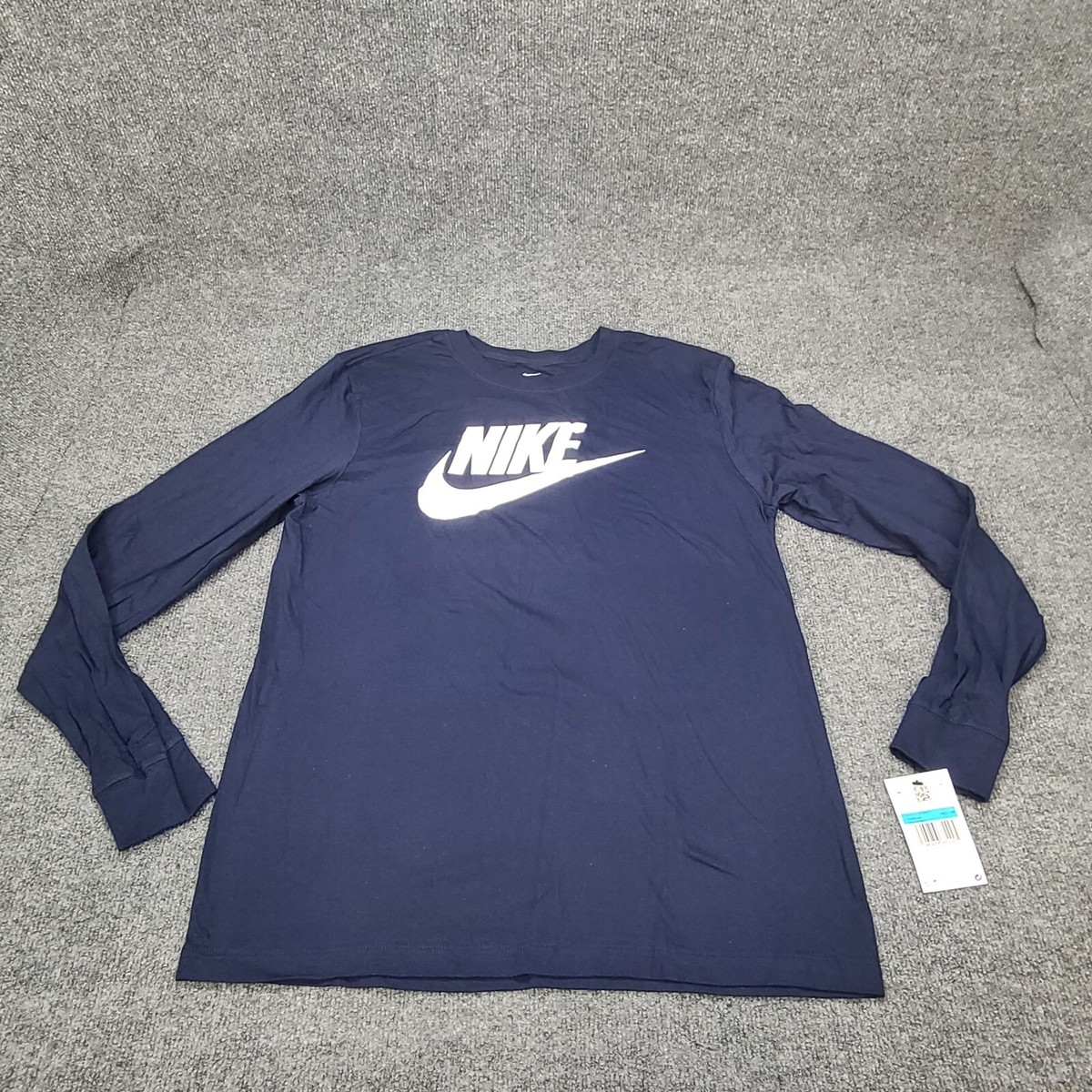 Nike Futura Logo WHTRepeat Logo NAVY各１本 Nike Shirt Mens Medium Blue Navy White Futura Logo Long