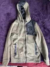 Under Armour Storm Mens Zip Up Hooded Green Fleece Lined Jacket Small S