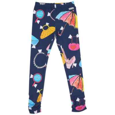 Mädchen Kinder geraffte Leggings Happy Calegi 4-10 Jahre neu mit Etikett UVP £24,95 65 % sparen!!!