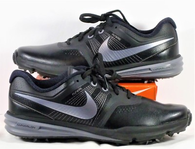 Nike Lunar Command Black & Cool Grey Mens Golf Shoe Sz 8 NEW 704427 001 E shelf
