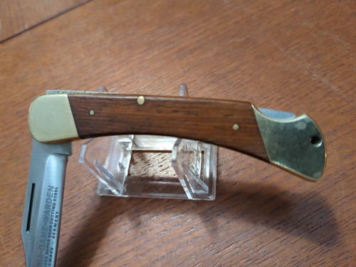 1977 Vintage 970 Puma Game Warden Knife & Jacaranda Handles Mint Light Scratches - Picture 3 of 8