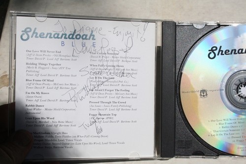 signed/autographed self released bluegrass Shenandoah Blue CD Winchester Va. - Picture 2 of 3