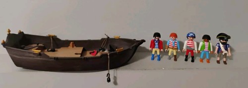 Vintage Playmobil Pirates & Boat Lot