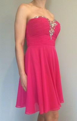 Envious Couture Prom by Karishma Creations Fuschia Dress Size 4