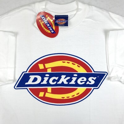レア 90s USA 製 Dickies old skate Tee Vintage 90's Dickies Steel Metal Spellout Graphic T-Shirt Men's